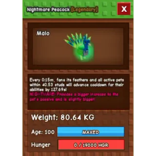 Titanic Nightmare Peacock | 15s cd