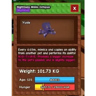 Godly titanic Nightmare Mimic Octopus | 101kg+ | Age 125