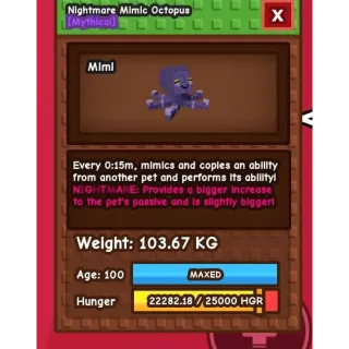 Godly nightmare Mimic Octopus | 103kg+