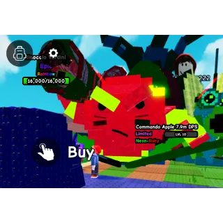 Huge Neon-Ruby Commando Apple | 7.9m dps | Plant vs Brainrots 