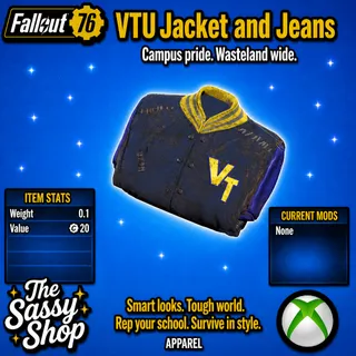 VTU jacket and jeans