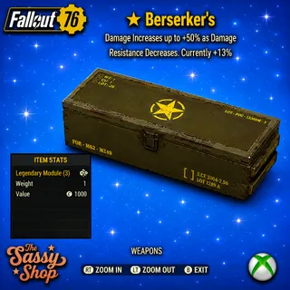 1 Star Berserker's Mod X 1