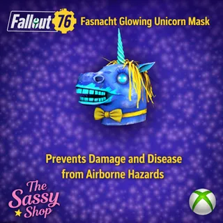 Fasnacht Glowing Unicorn Mask