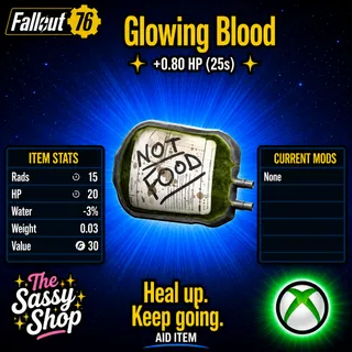 100 Glowing blood