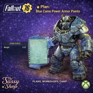 Plan: Blue camo power armor paints (Fallout Worlds)