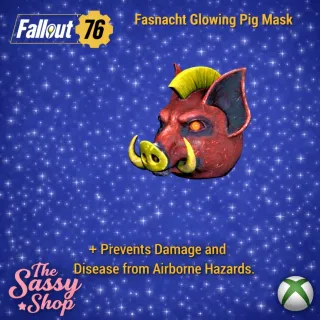 Fasnacht glowing pig mask