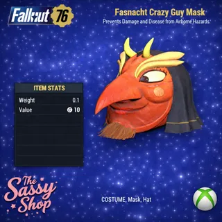 Fasnacht Crazy Guy Mask