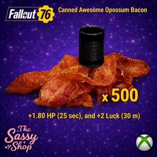 Canned Awesome Opossum Bacon X 500