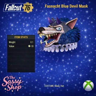 Fasnacht Blue Devil mask