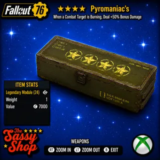 4 Star Pyromaniac's Mods X 1