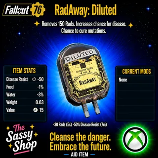 500 RadAway: diluted