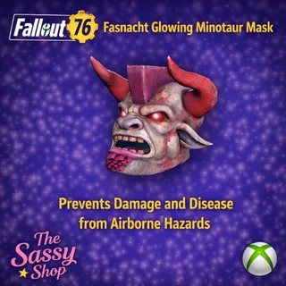 Fasnacht Glowing Minotaur Mask