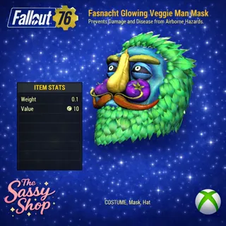 Fasnacht Glowing veggie Man Mask