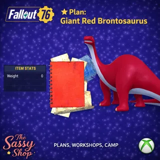 Giant Red Brontosaurus Plan