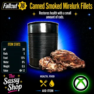 25 Smoked Mirelurk Fillets