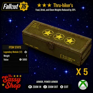 3 Star Thru Hiker's Mod X 5