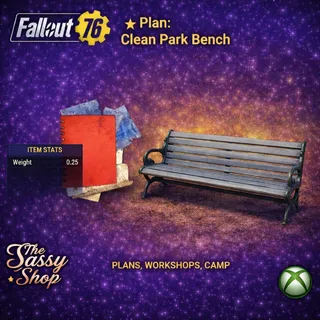 Plan: Clean Park Bench