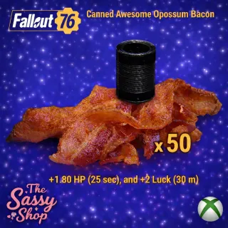 Canned Awesome Opossum Bacon X 50