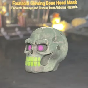 glowing  bone head mask