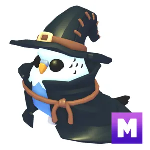 Mega Neon Budgie Witch