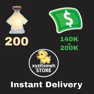 [Adopt Me] 140k - 200k Buck 💸 +  200 Age Up Potion 🧪  + Full Access 🗝️