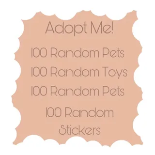 400 Pets&Items Adopt Me!