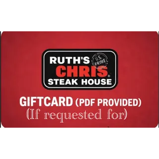 $200.00 Ruth Chris Gift Card⚡️AUTO DELIVERY 🚚 ⚡️