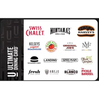 $50.00 CAD The Ultimate Dining Gift Card