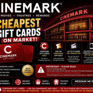  $50.00 Cinemark Gift Card | Fast Delivery ⚡ 100% Working | Use on Fandango only