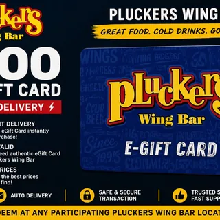 $100.00  Pluckers Wing Bar $100 eGift Card