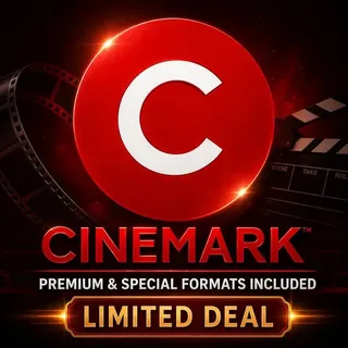 5× CINEMARK MOVIE TICKETS – PREMIUM & SPECIAL FORMATS INCLUDED