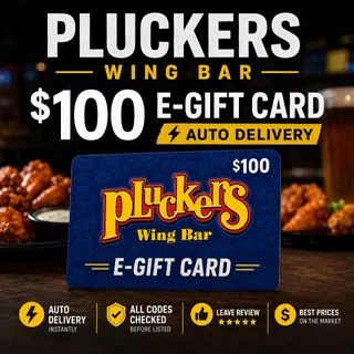 $50.00  Pluckers Wing Bar $50 eGift Card
