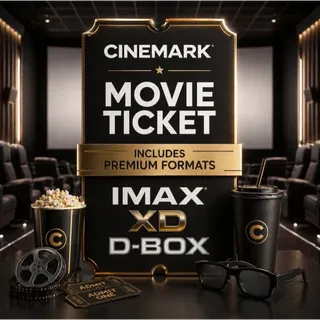1X CINEMARK MOVIE TICKETS (SPECIAL FORMATS/PREMIUM TICKETS INCLUDED)