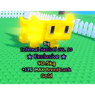 Big Gold Infernal Axolotl (3.5% Chance in Prehistoric Exclusive Egg)