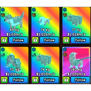 Build a Zoo 1m/s+ Pets x6