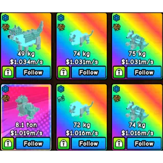 Build a Zoo 1m/s+ Pets x6