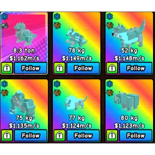 Build a Zoo 1m/s+ Pets x6