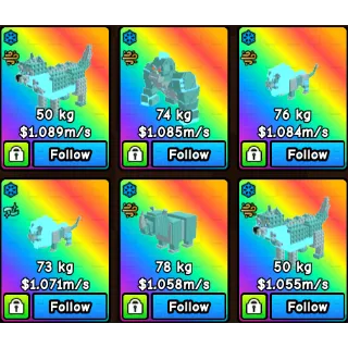 Build a Zoo 1m/s+ Pets x6