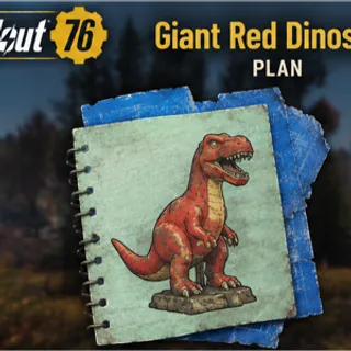 Giant red dinosaur Plan