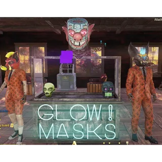 Glowing Fasnacht masks