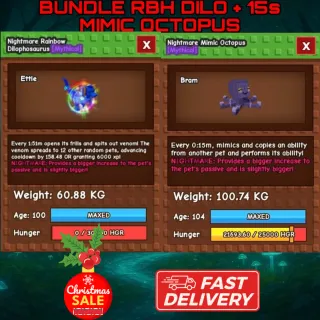 Bundle RBH dilo + Mimic octopus 15s