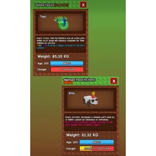 BUNDLE TITANIC PEACOCK+FERRET