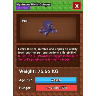 SEMI TITANIC MIMIC OCTOPUS (75.56KG)