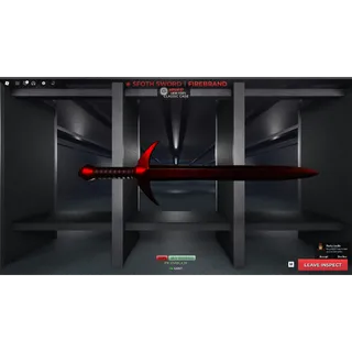 Sniper Duels | Sfoth Sword | Firebrand | Mint Condition