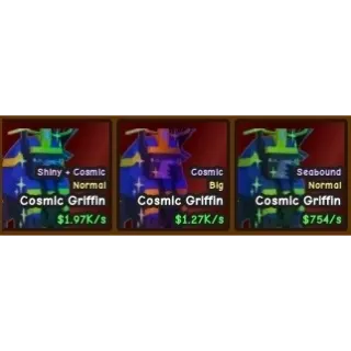 Catch and Tame | 3 Cosmic Griffin Bundle (What you see, what you get) | (Roblox)