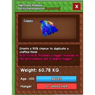 RAINBOW HATCHED PACHYCEPHALOSAURUS