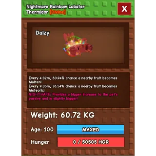 Rainbow lobster thermidor