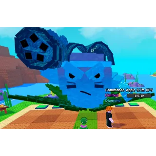 DIAMOND COMMANDO APPLE 4M DMG | 3.7M DPS LEVEL 10 [1.1s CD] 16.5kg - PLANTS VS BRAINROTS / PVB 
