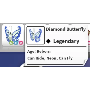 NFR DIAMOND BUTTERFLY - ADOPT ME / ADOPT ME!