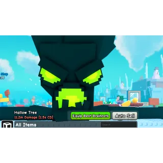 HALLOW TREE 11.2M DAMAGE [1.5s CD] / HALLOW TREE 7.5M DPS LIMITED NEON - PLANTS VS BRAINROTS / PVB